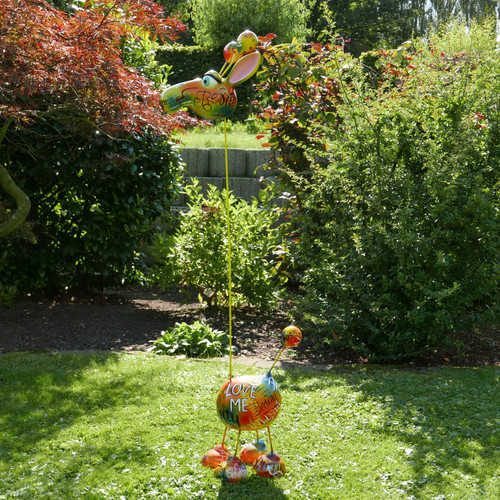 Scultura giraffa crazy xl - di,