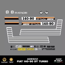 Fiat Fiatagri 140-90 turbo dt adesivi decalcomanie adesive trattore escavatore