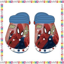 Crocs Spiderman Uomo Ragno Ciabatte Scarpe Infradito Bimbo Bambino Mare Spiaggia