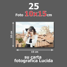Stampa 25 foto digitali FOTOGRAFIE 10x15 SU CARTA FOTOGRAFICA PROFESSIONALE