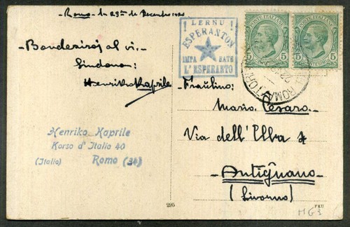 Roma 1920 cartolina - roma, in