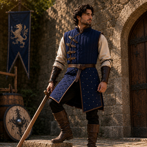 Gilet medievale imbottito