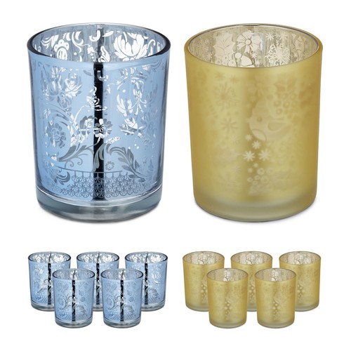 Portacandele vetro set - , 12