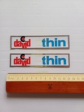 Casalini David Thin 50 coppia adesivi originali anni 70 factory stickers