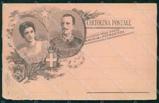 Reali Royalty Savoia Vittorio Emanuele III Regina Elena ABRASA cartolina XF6384