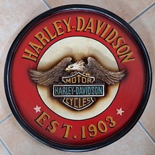 Insegna Targa Vintage Harley Davidson In Legno EST 1903