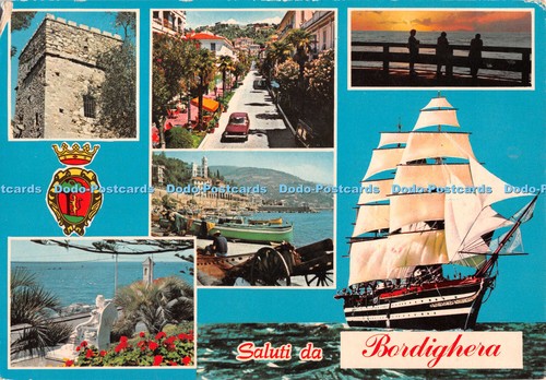 D101828 saluti bordighera - d101828,