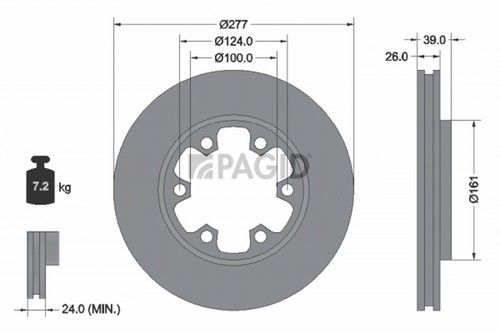 Dischi freno pagid 52321n - dischi,