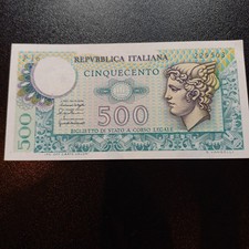 Banconota Repubblica Italiana Vecchia 500 Lire Lotto A25