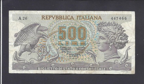 Italia 500 lire - -, 1975