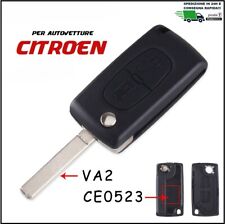 GUSCIO SCOCCA RADIOCOMANDO CHIAVE 2 TASTI PER CITROEN C2 C3 C4 C5 C6 407 CE0523