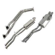 Impianto di scarico in acciaio inox sistema di scarico 2 fori 76 mm per BMW E36 320i 325i M50 M52