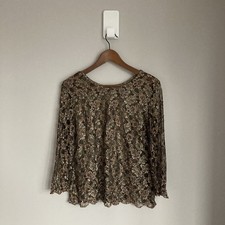 Top elegante donna paillettes