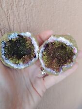 Minerali ** GEODE DI QUARZI VIOLA   DORATI AURA IN CRISTALLI *
