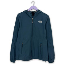 Giacca a vento tecnica The North Face blu con zip e cappuccio - Taglia L donna