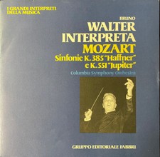 Bruno Walter Interpreta Mozart Sinfonie K.385 "Haffner" E K.551 "Jupiter" LP 33"
