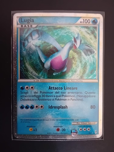 Carta pokemon lugia sl7 - carta,