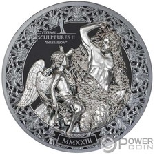 DISILLUSION Eternal Sculptures II 3 oz moneta argento 20$ Palau 2023