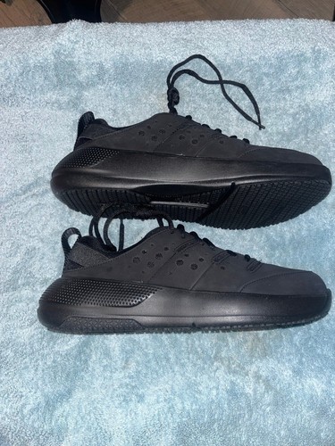 Black croc shoes