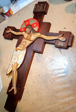 Croce legno massello con