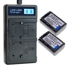 2 batterie per Sony NP-FP50
