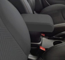 FIAT TIPO Bracciolo PREMIUM REGOLABILE in tessuto nero - montaggio a pressione!