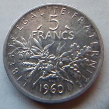 Francia 5 franchi, 1960