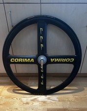 Corima 4 Raggi HR Carbon Clincher Ruota Anteriore 700c HED3 Trispoke Track Fixie NJS