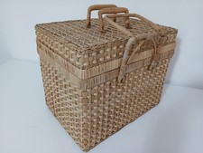 Vintage 1960s Wicker Braided
