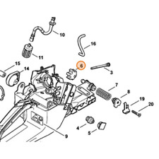 STIHL TAMPONE DI ARRESTO AMMORTIZZATORE ANULARE MOTOSEGA MS 341 361 441 661 ORIG