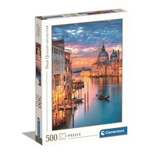 Clementoni 35056 Collezione Puzzle Lighting Venice 500 Pezzi, multicolore