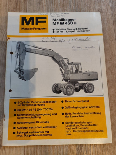 Brochure escavatore prospekt - brochure,