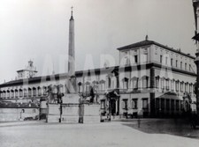 Foto Vintage Roma Palazzo Quirinale e obelisco fine 800 stampa 30x23 cm