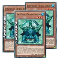 3x BESTIA CRISTALLO TARTARUGA SMERALDO • Comune • SDCB IT003 • 1Ed • YUGIOH!