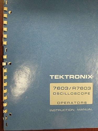 Tektronix 7603 r7603 manuale - 7603/r7603,