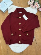 Cardigan Zara Borgogna Maglia