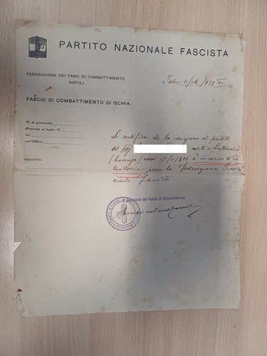 Documento partito nazionale - documento,