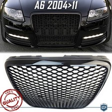 CALANDRA Tuning PER Audi A6 RS6 C6 Griglia Nero Lucido Mascherina a NIDO D' APE