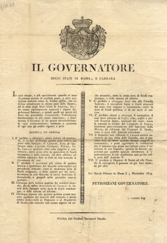 Governatore degli stati di - degli,