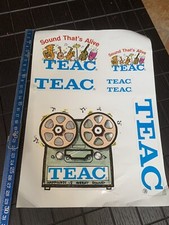 ADESIVO TEAC HI-FI SOUND THAT’S ALIVE REGISTRATORE A BOBINE MAGNETOFONO STEREO
