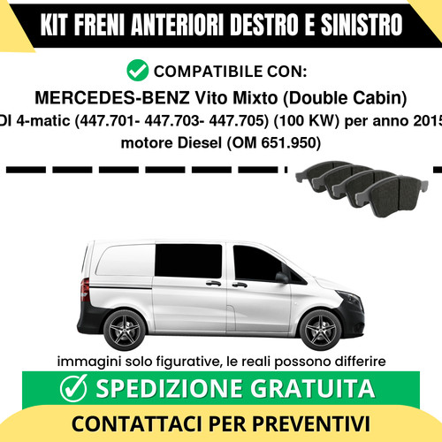 Pastiglie freno anteriori per - freno,