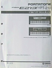 Yamaha PSR-E213 YPT-210 Tastiera Originale Schema Circuito Generale / Schemi