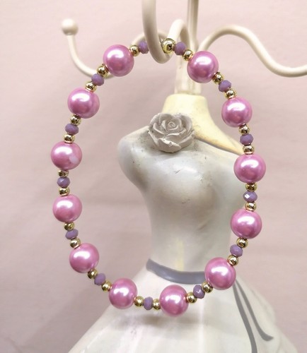 Bracciale elastico perle - elastico,