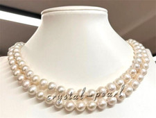 Collana di perle bianche 36"