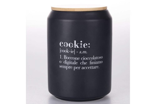 Barattolo biscotti colore nero