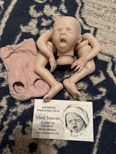 Mini yawns reborn kit bambola - reborn,
