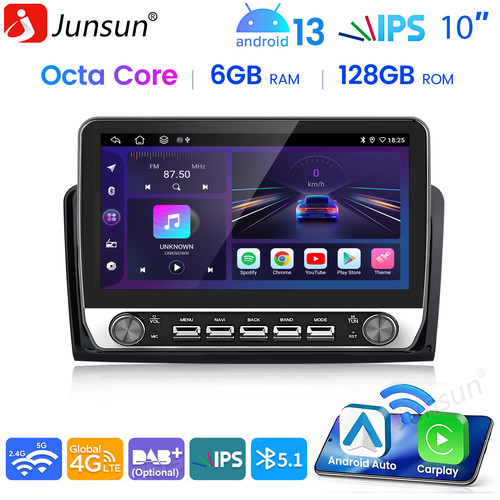 Autoradio carplay 128g - 6+128g, gps