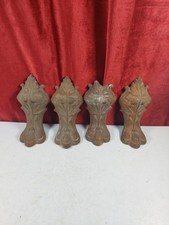 Set 4 gambe piedini per vasca da bagno vintage in ghisa da recupero francese