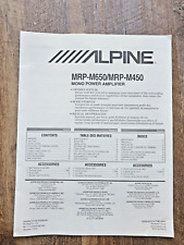Alpine Manuale d'uso MRP-M650