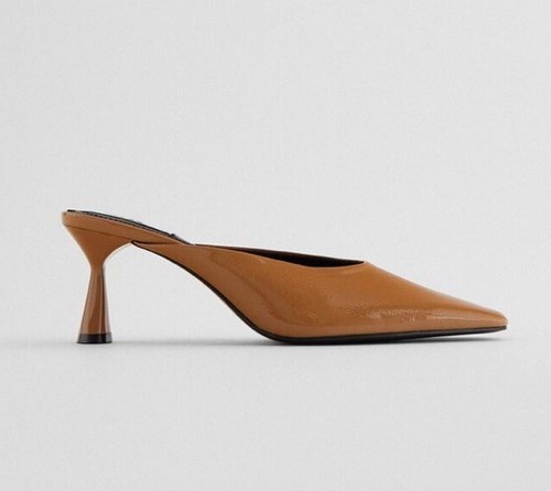 Zara mule tacco - vernice, nuove